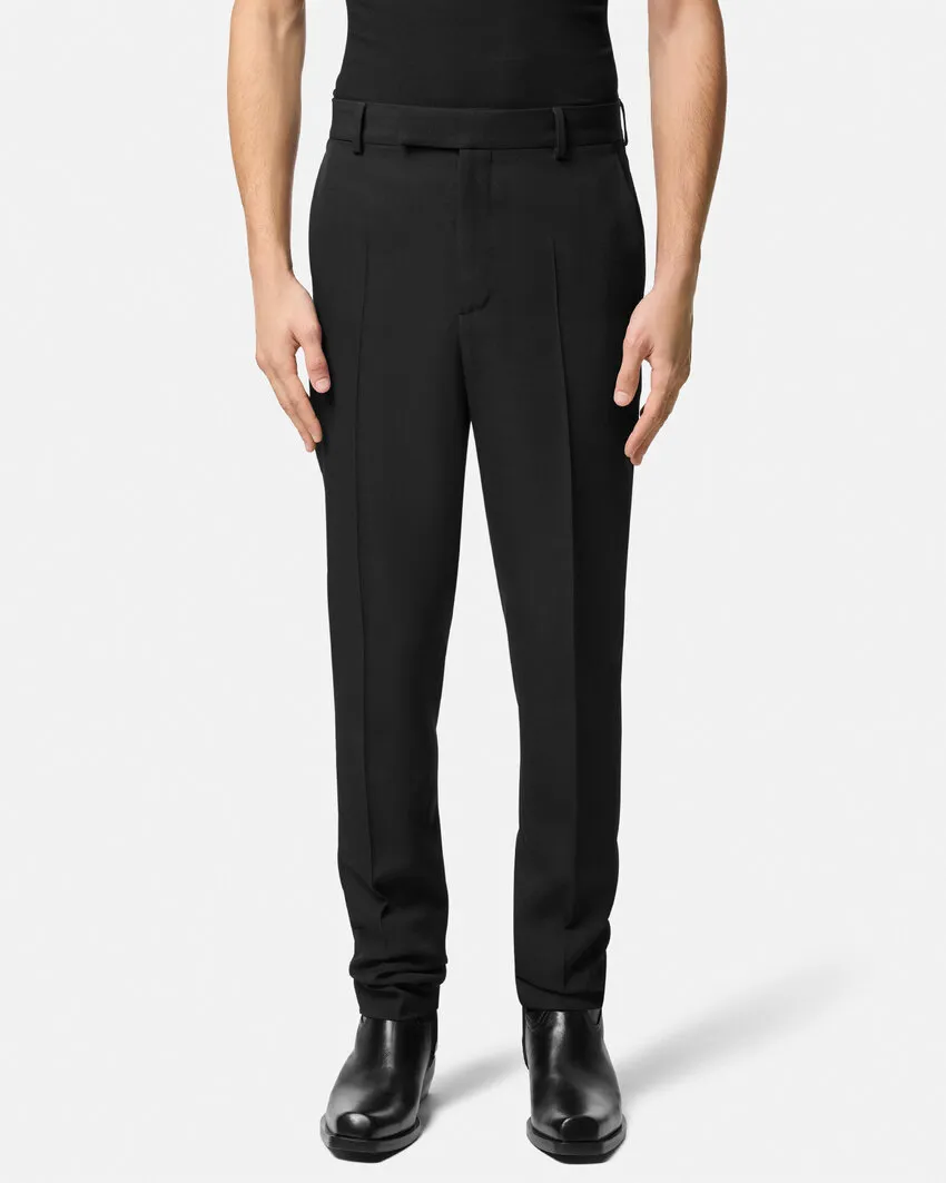 Logo-Appliqué Tailored Trousers