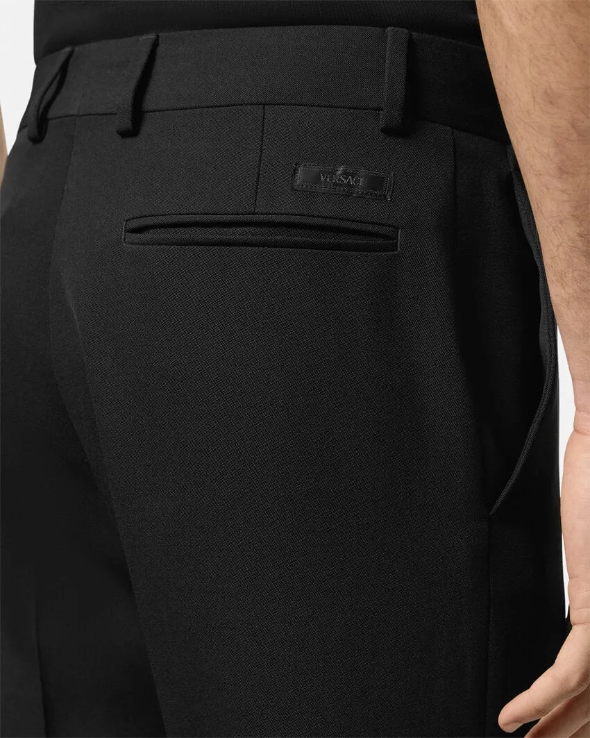 Logo-Appliqué Tailored Trousers