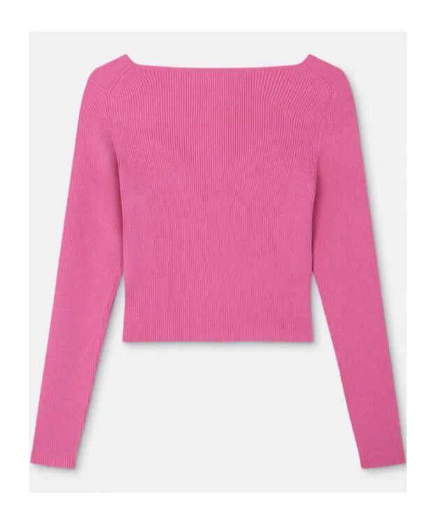 Safety Pin Fastened Cardigan
