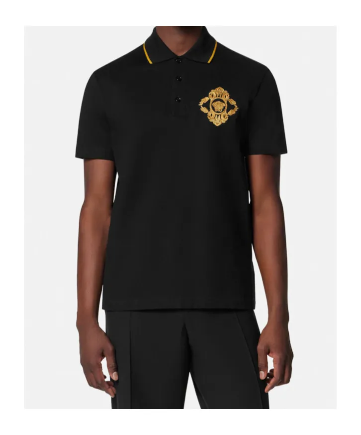 Medusa Head Short-Sleeved Polo Shirt