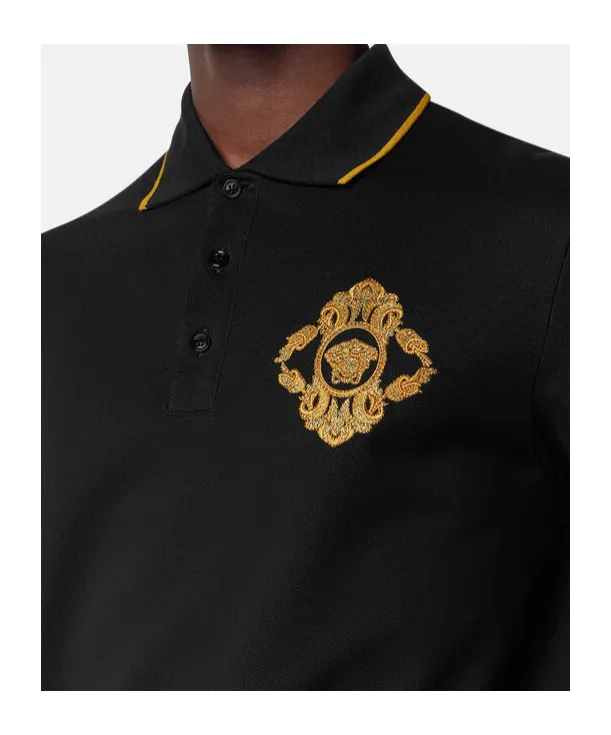 Medusa Head Short-Sleeved Polo Shirt
