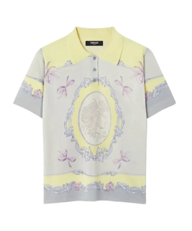 Short-Sleeved Knitted Polo Shirt