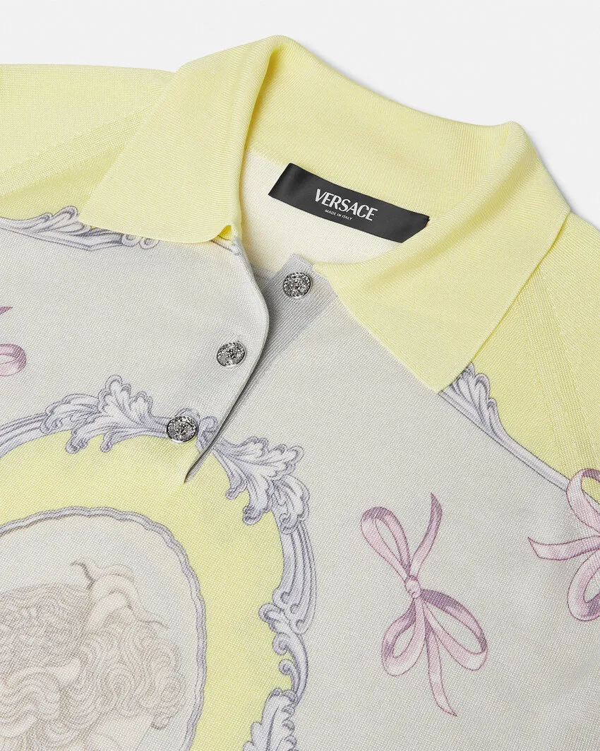 Short-Sleeved Knitted Polo Shirt