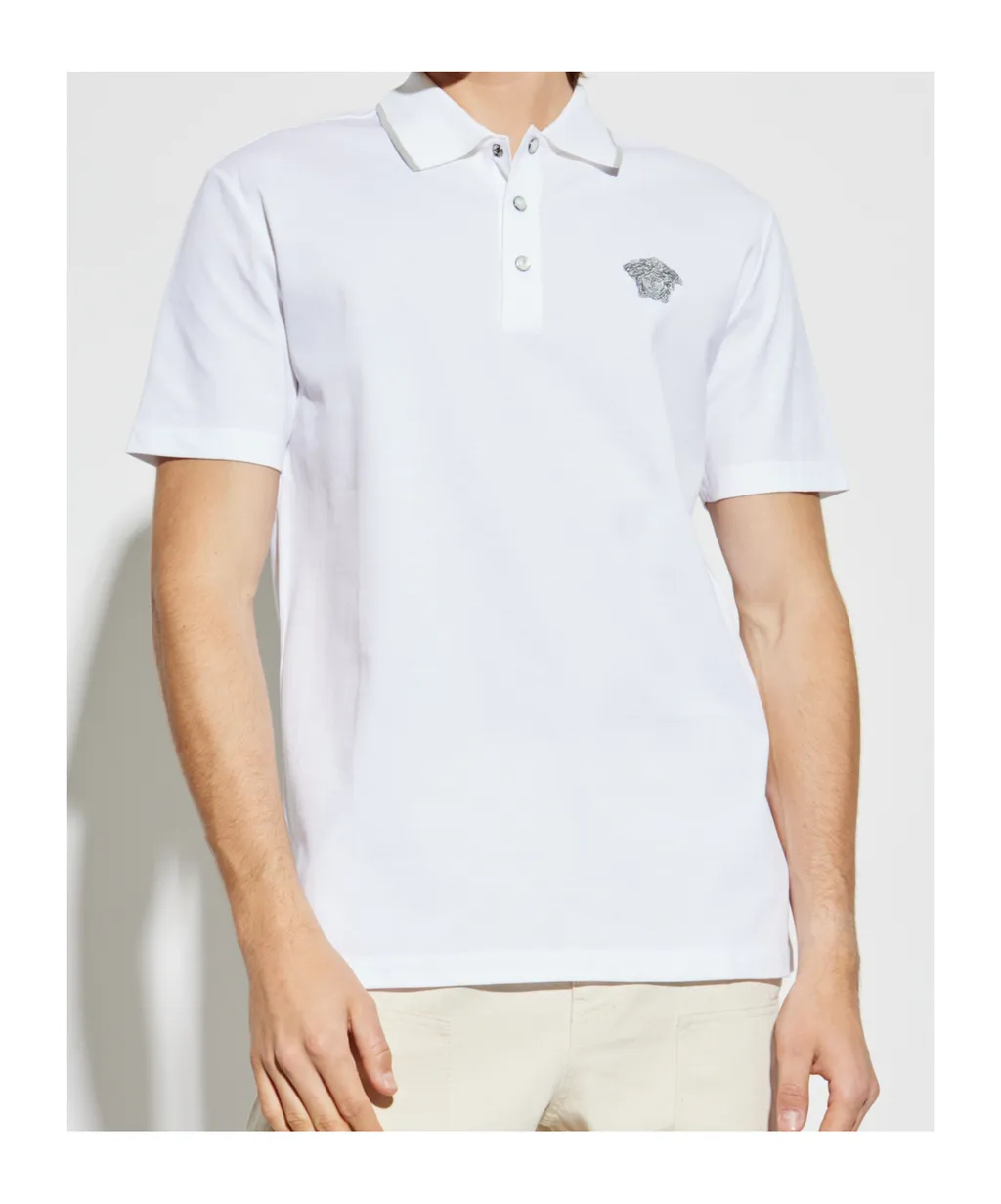 Medusa Head Short-Sleeved Polo Shirt
