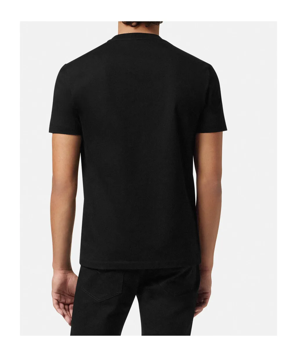 Medusa Head Embellished Crewneck T-Shirt