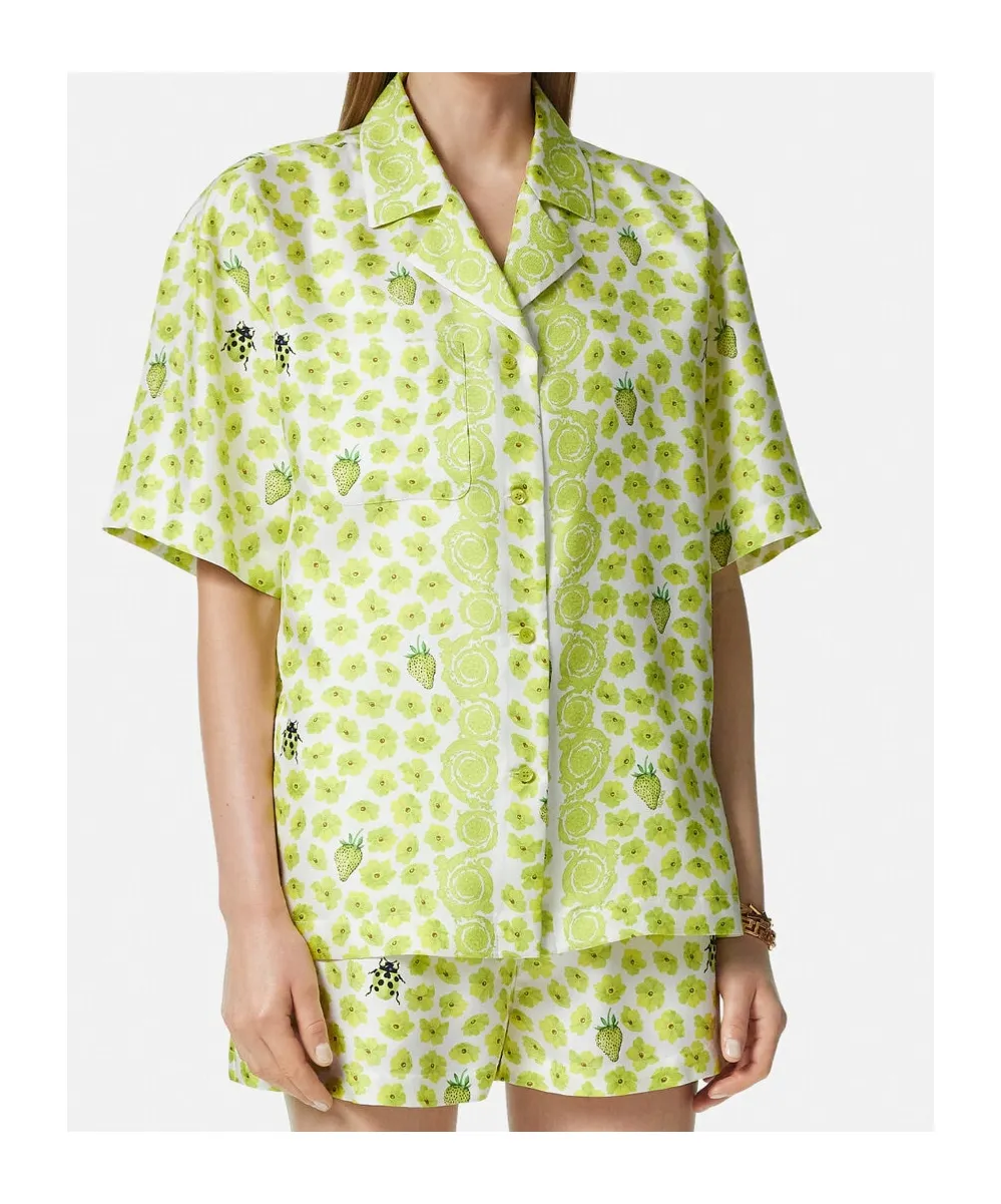 Floral-Printed Short-Sleeved Shirt