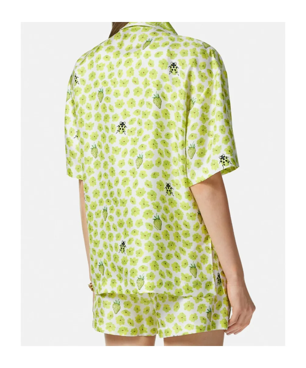 Floral-Printed Short-Sleeved Shirt