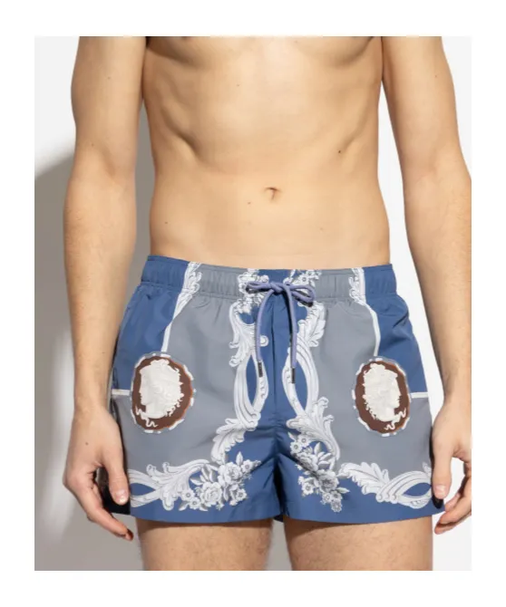 Barocco-Print Swim Shorts