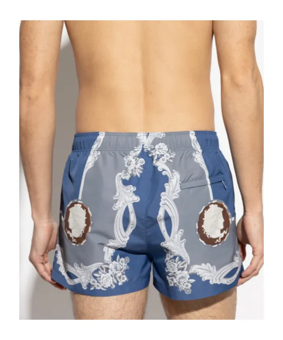 Barocco-Print Swim Shorts