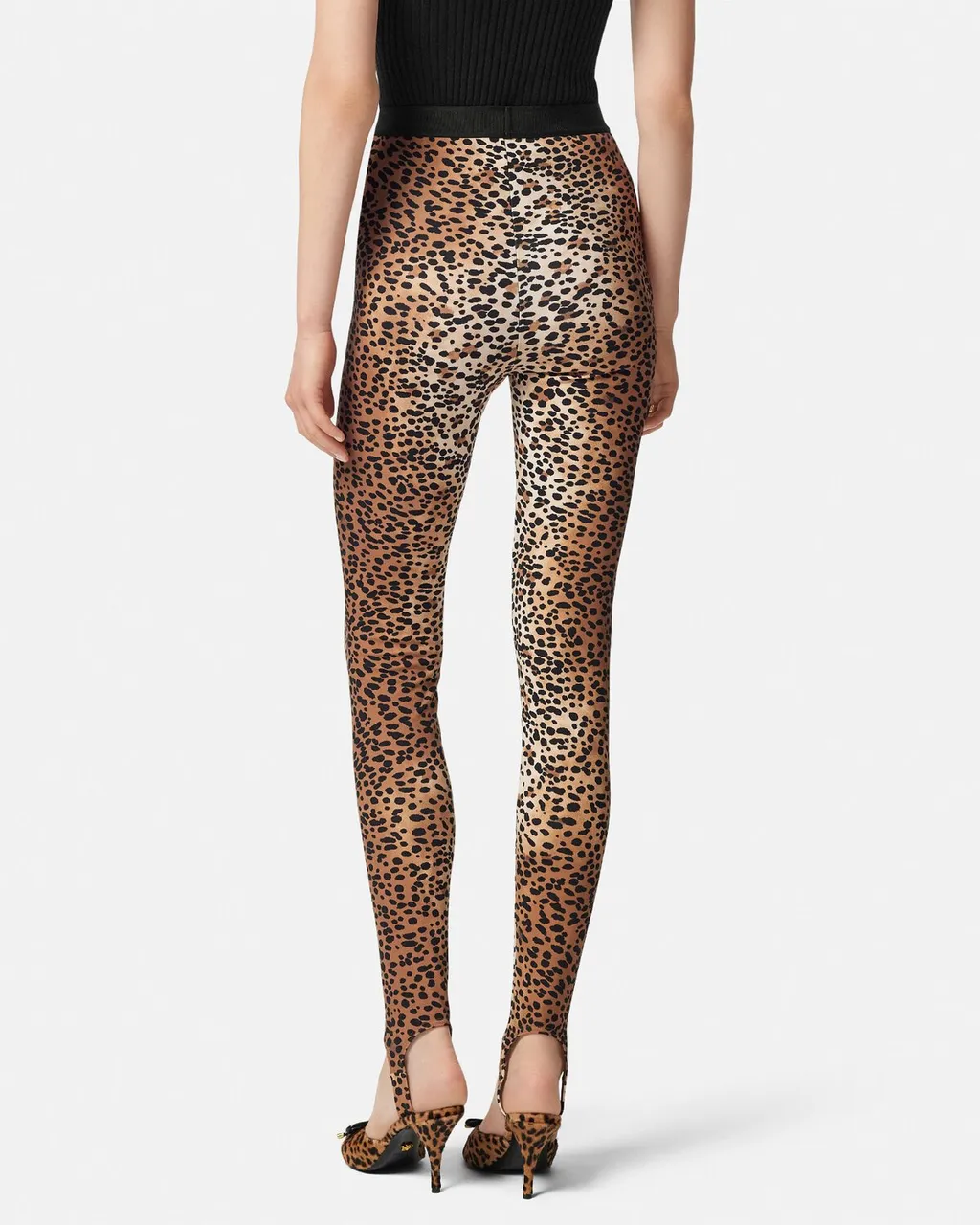 Leopard-Print Stirrup Leggings