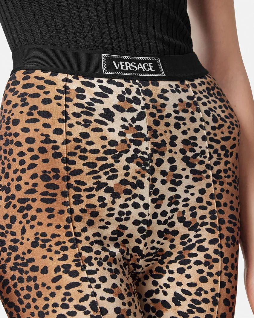 Leopard-Print Stirrup Leggings