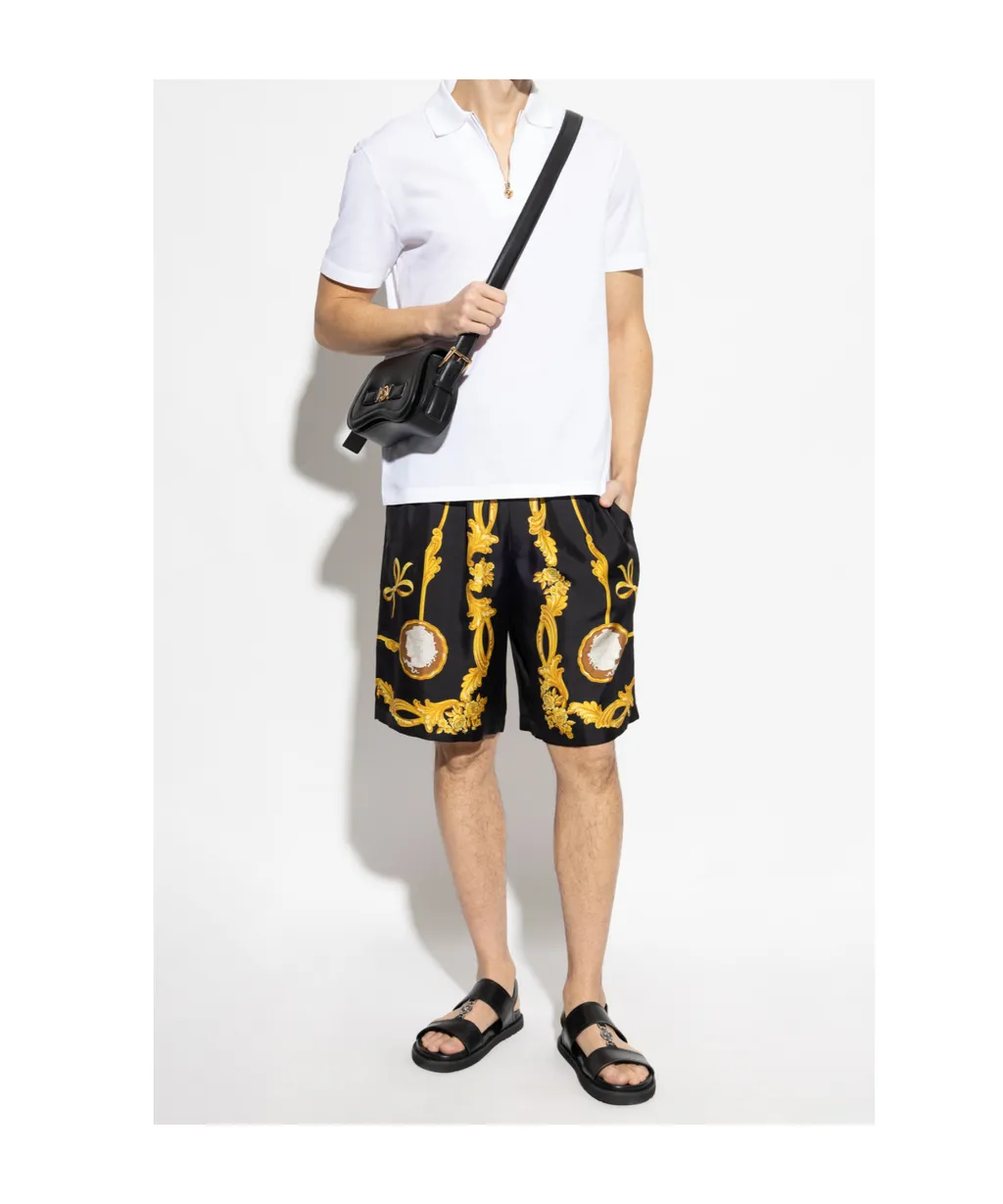 1/4 Zipped Short-Sleeved Polo Shirt
