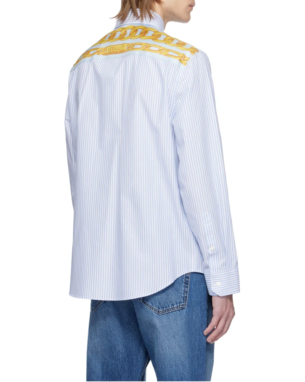 Striped Button-Up Shirt