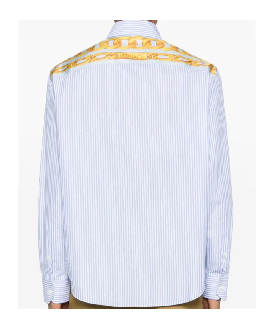 Striped Button-Up Shirt