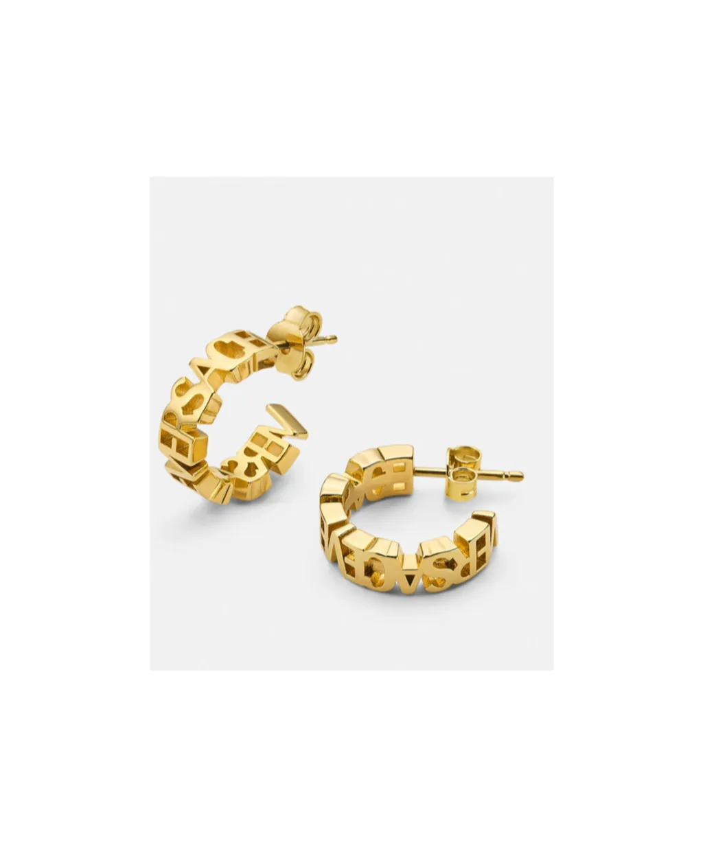 Logo Lettering Earrings