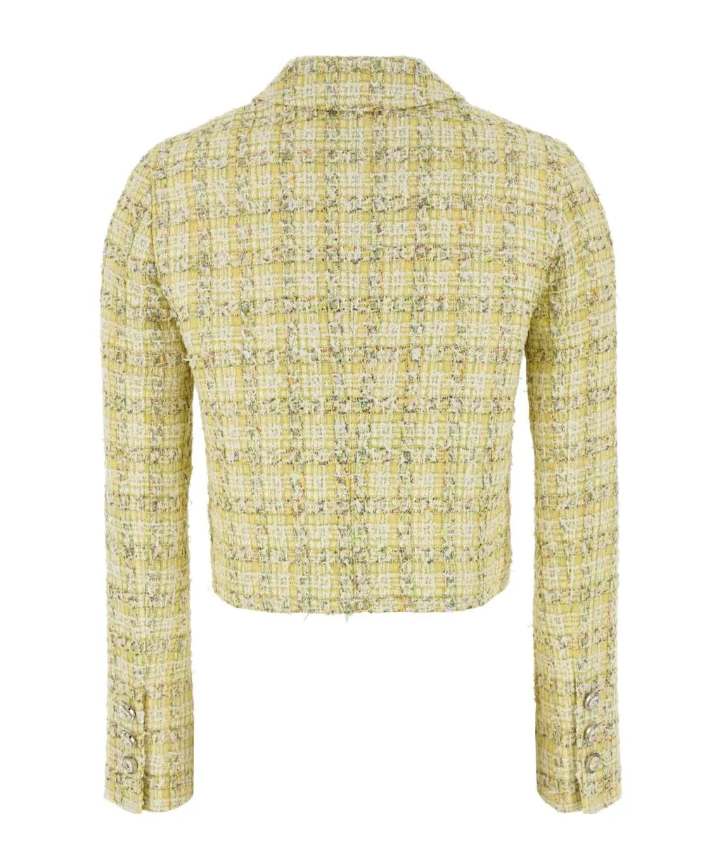 Button-Up Tweed Jacket