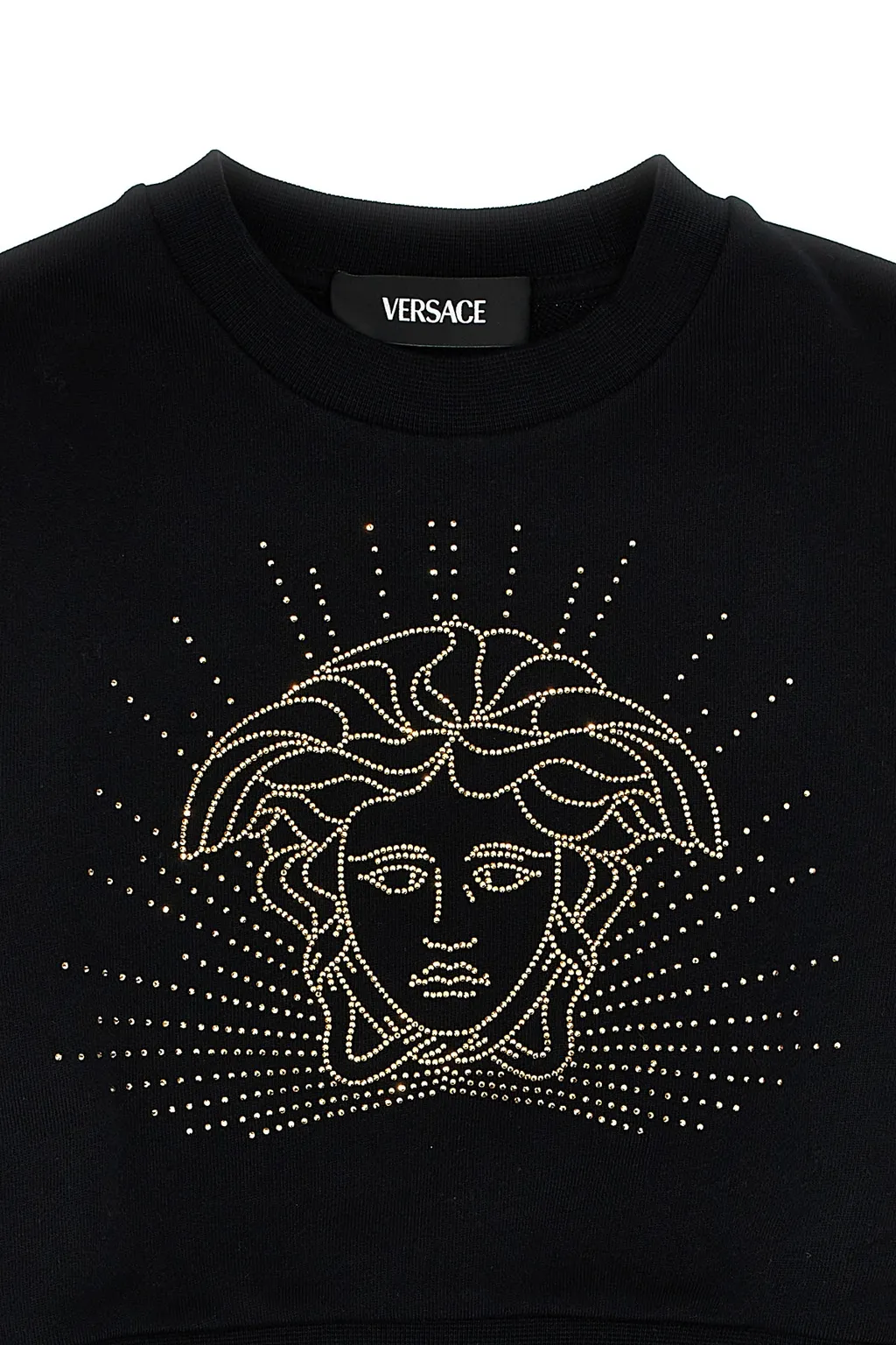 Medusa Embellished Crewneck Sweatshirt