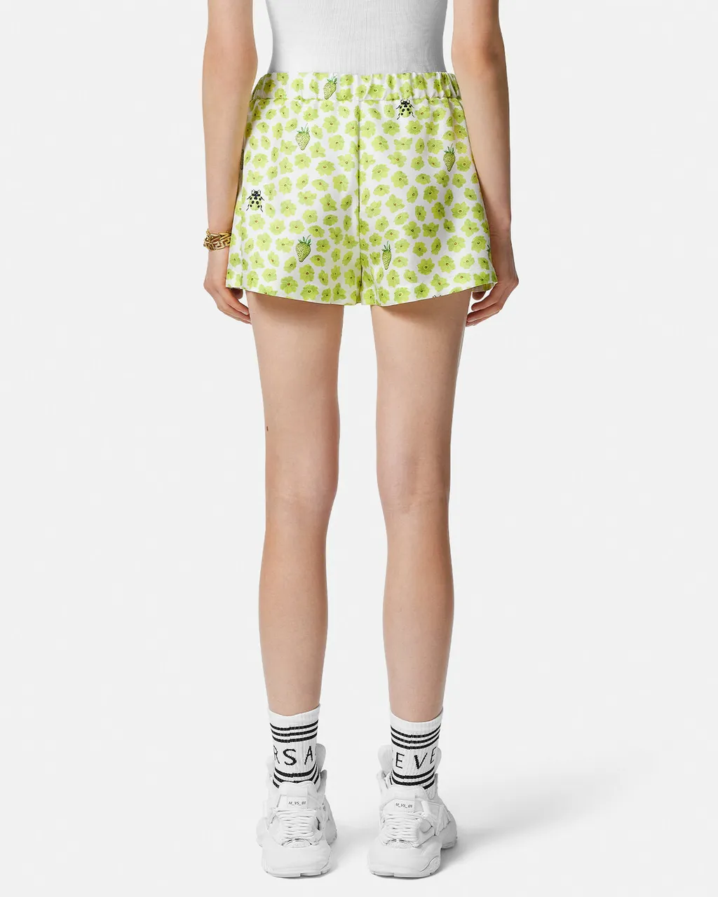 Floral-Printed Elasticated Waistband Shorts