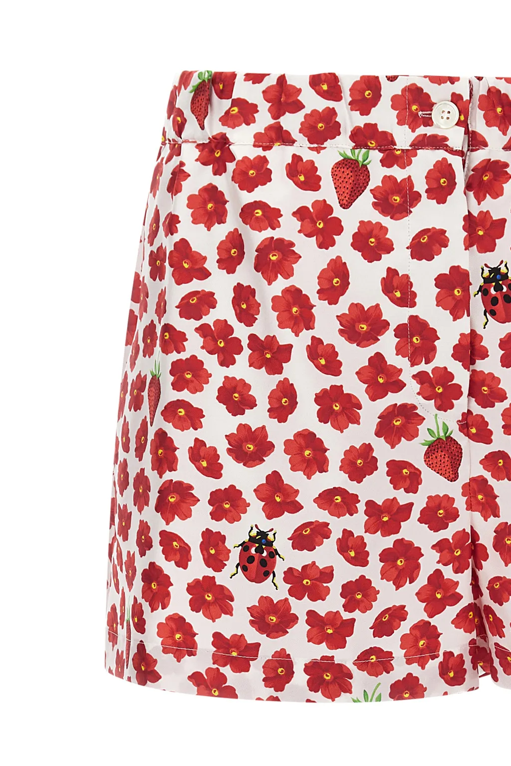 Floral-Printed Elasticated Waistband Shorts