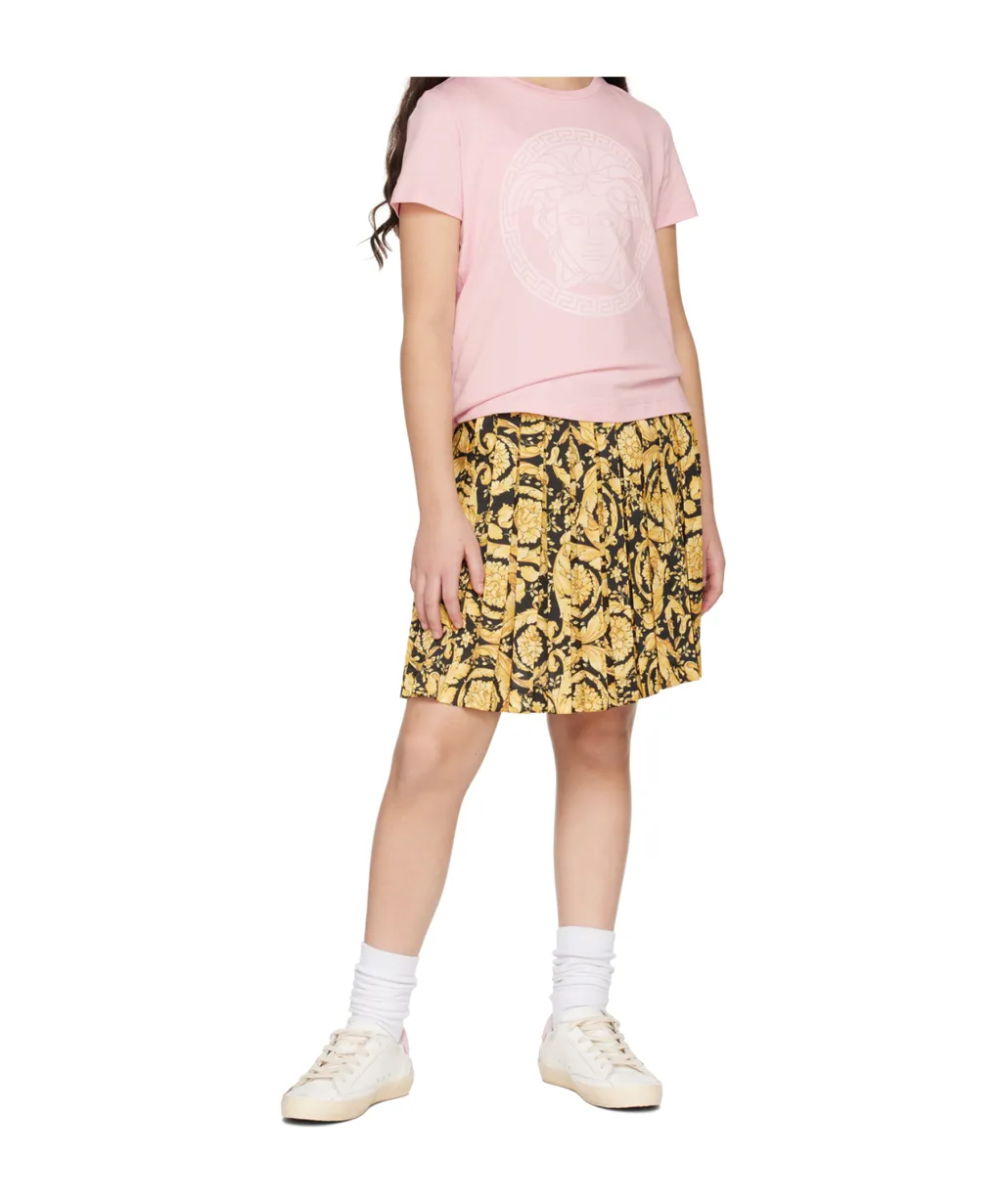 Barocco-Printed Straight Hem Skirt