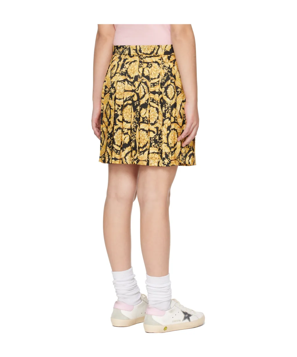 Barocco-Printed Straight Hem Skirt