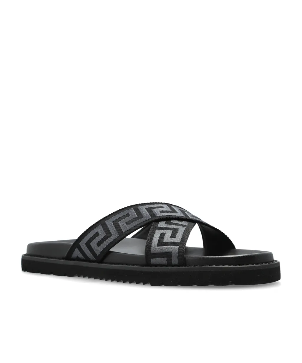 Greca Open-Toe Slides