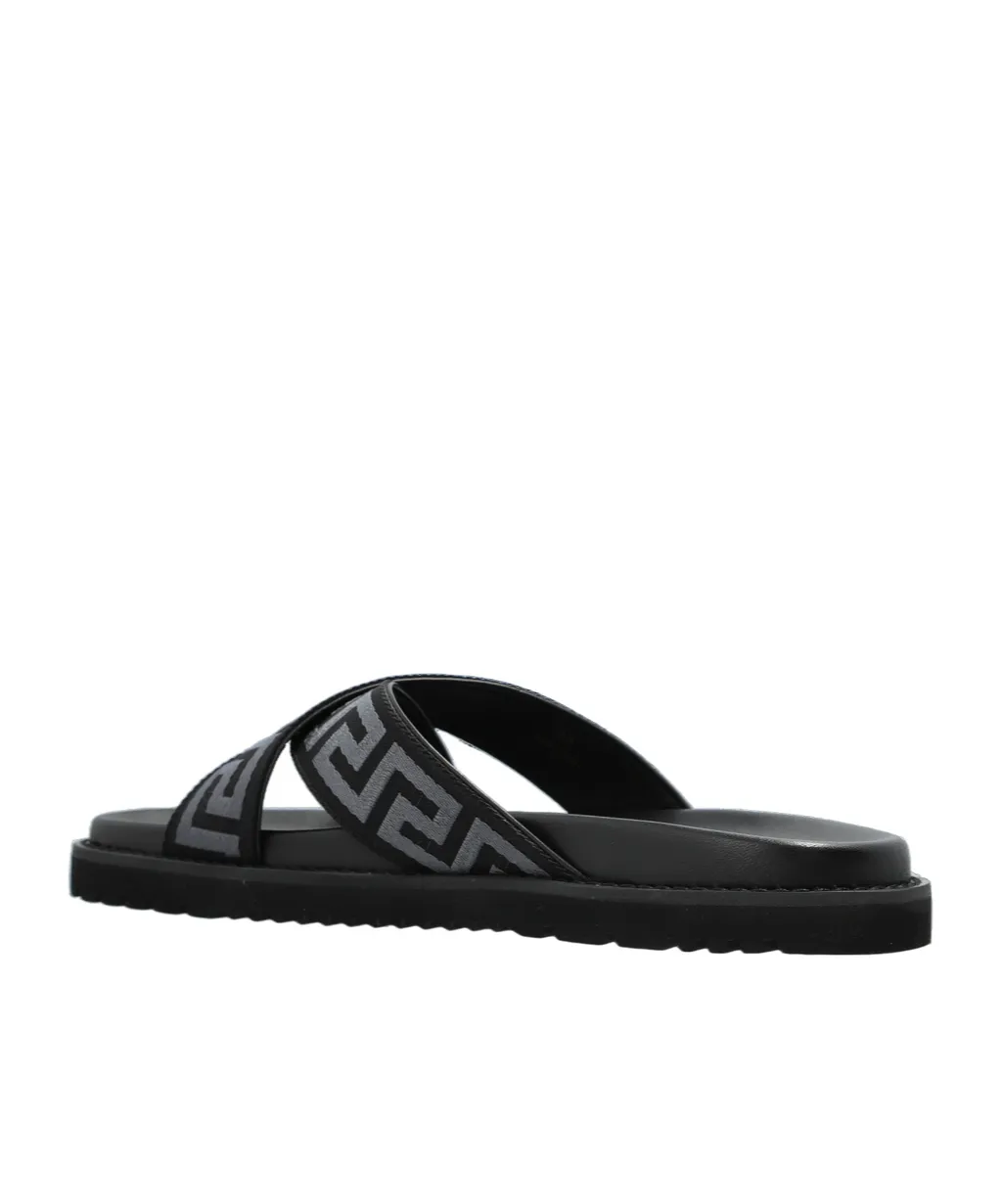 Greca Open-Toe Slides