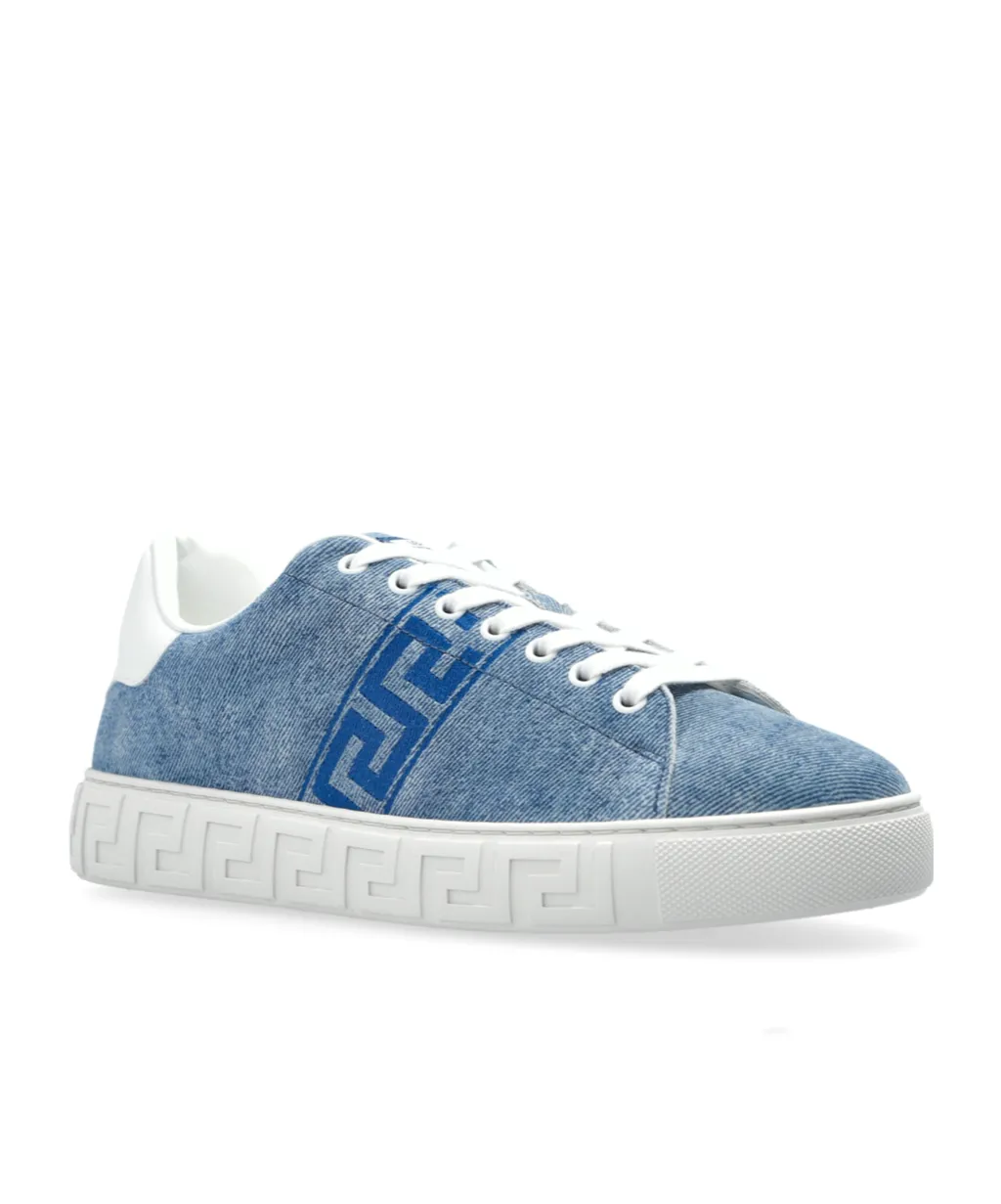 Denim Lace-Up Sneakers