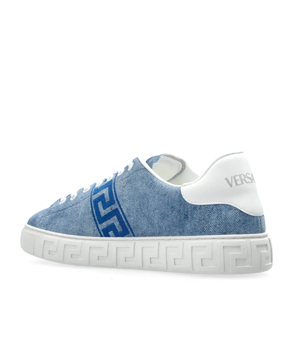 Denim Lace-Up Sneakers