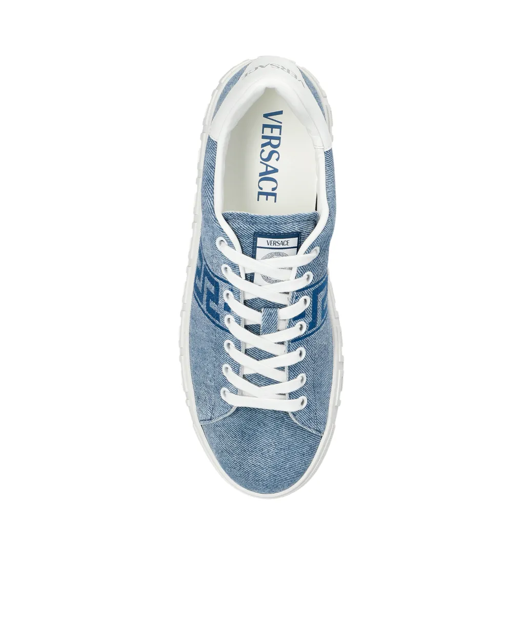 Denim Lace-Up Sneakers