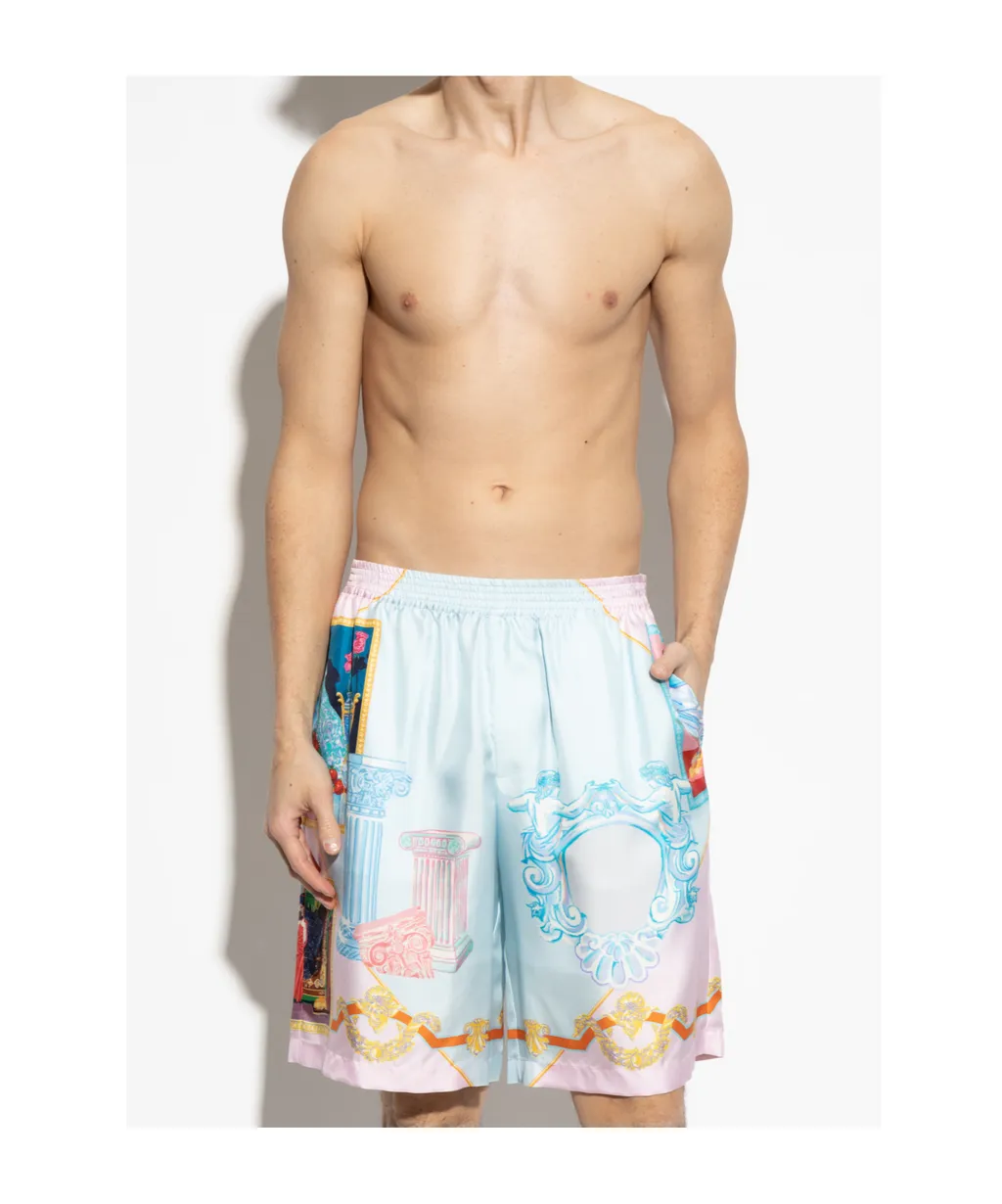 Pattern-Printed Shorts