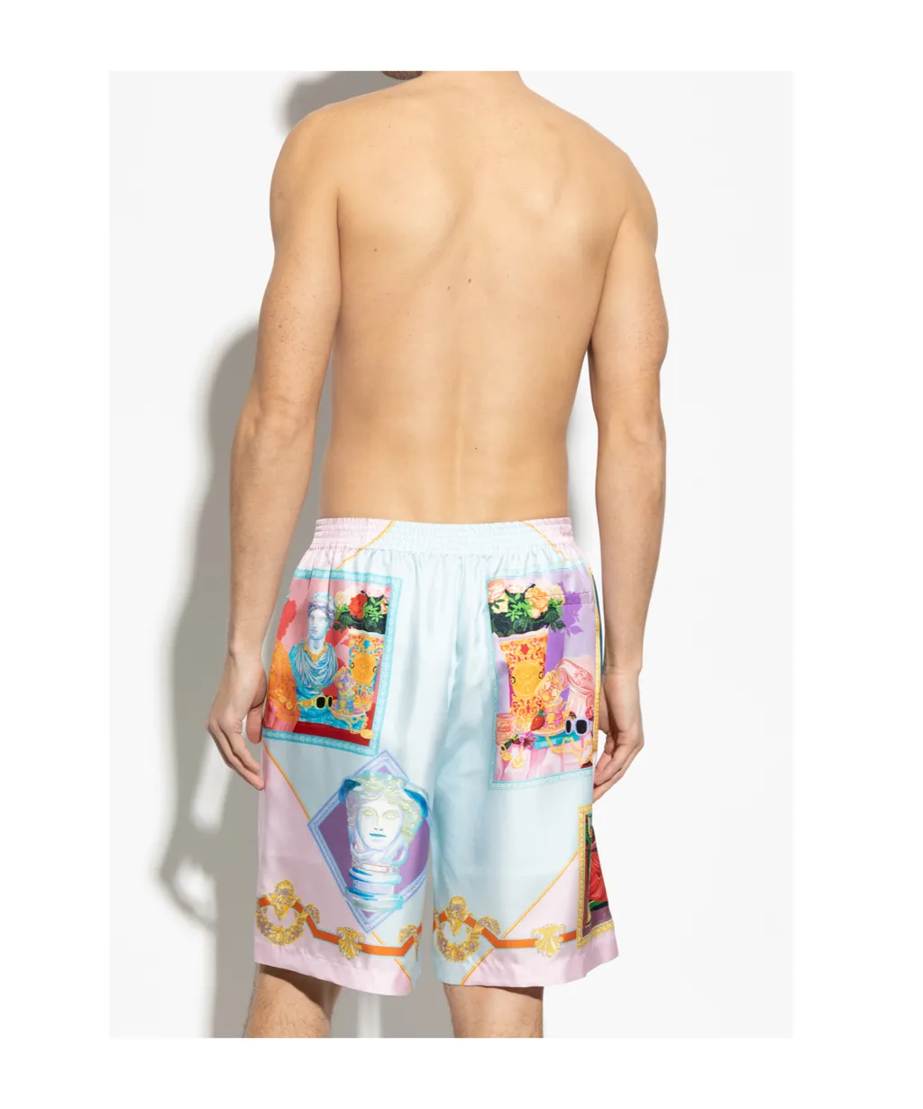 Pattern-Printed Shorts