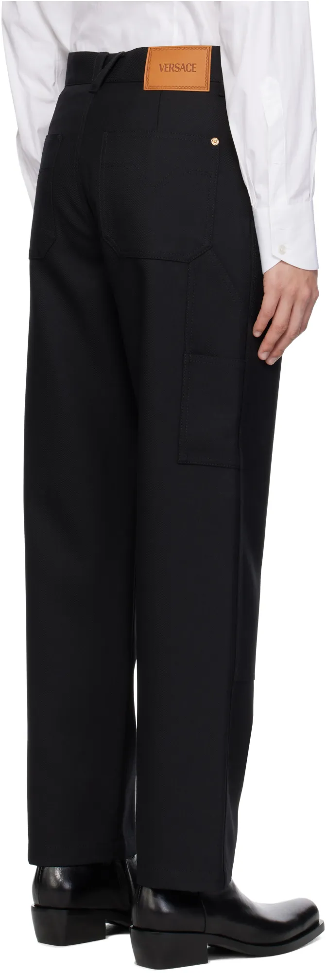 Carpenter Logo-Patch Straight-Leg Trousers