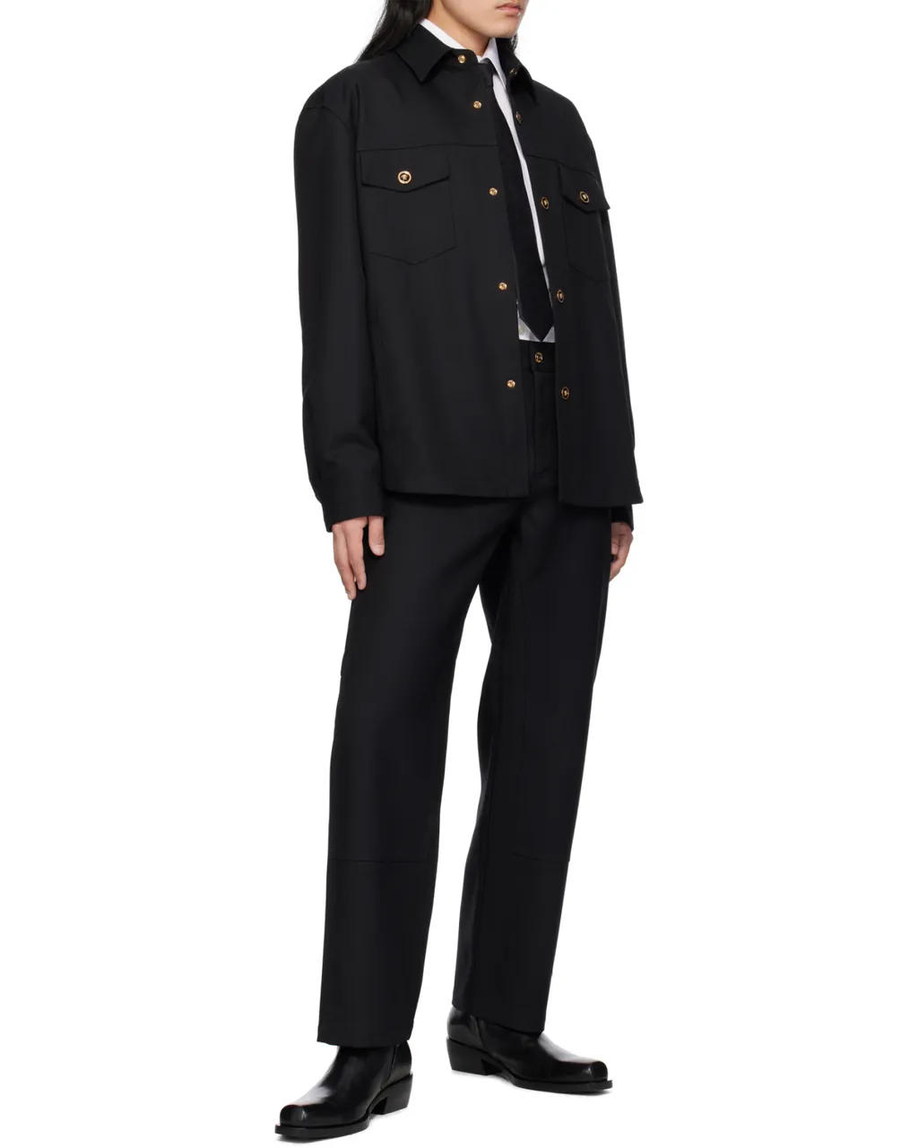 Carpenter Logo-Patch Straight-Leg Trousers