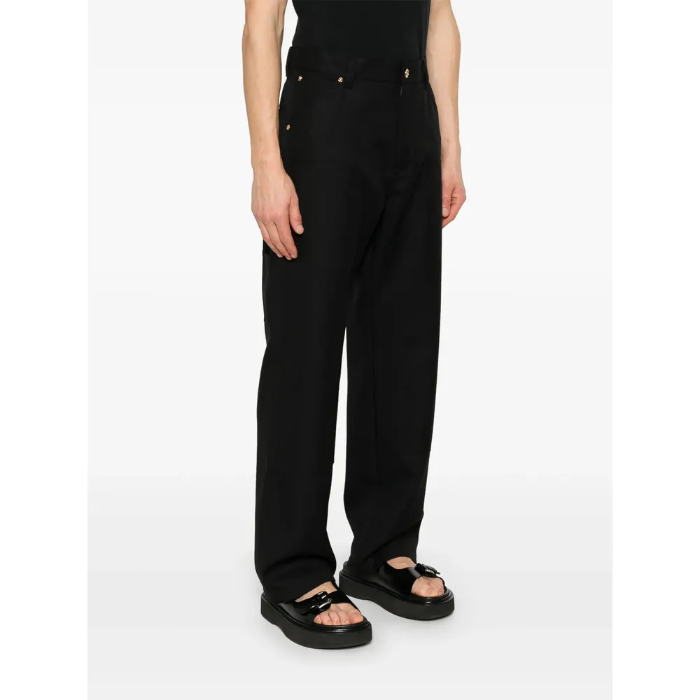 Carpenter Logo-Patch Straight-Leg Trousers