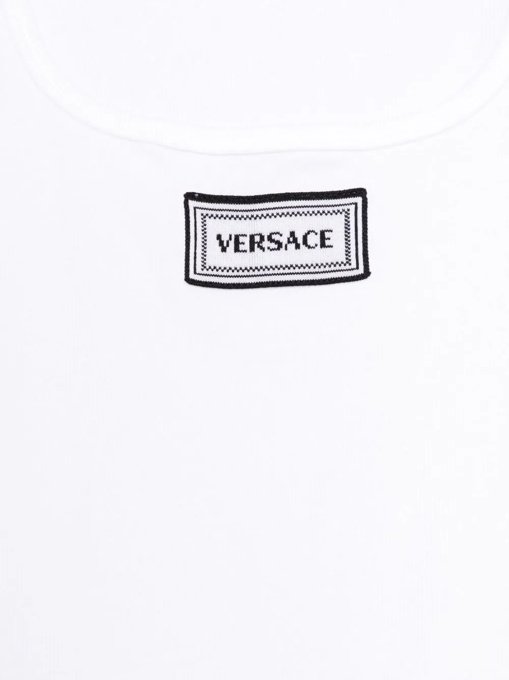 Logo-Patch Ribbed Tank Top