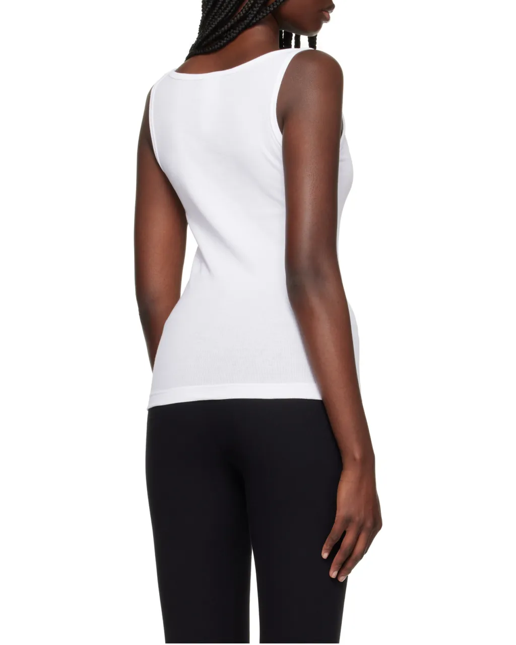 Logo-Patch Ribbed Tank Top