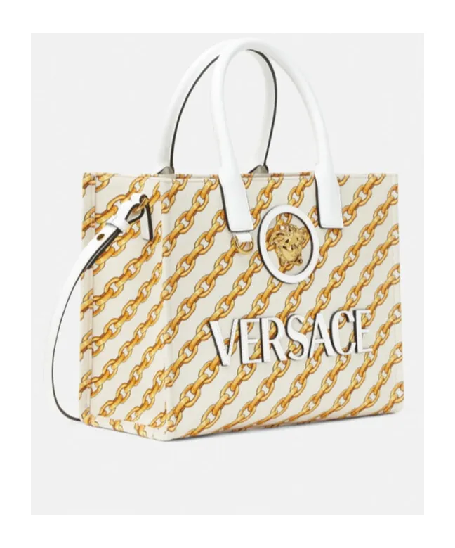Logo-Printed Top Handle Bag