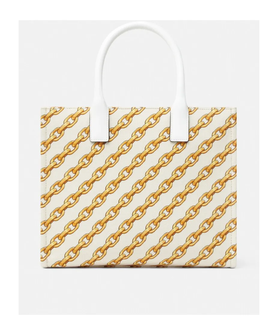 Logo-Printed Top Handle Bag