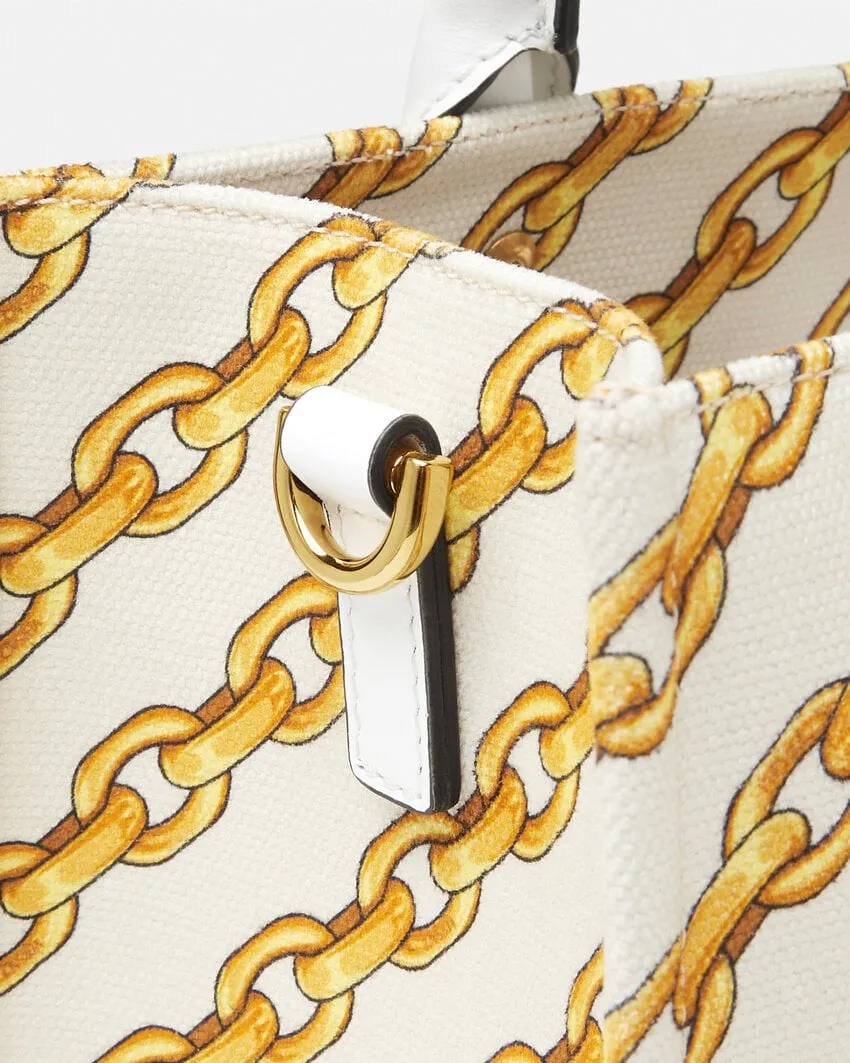Logo-Printed Top Handle Bag