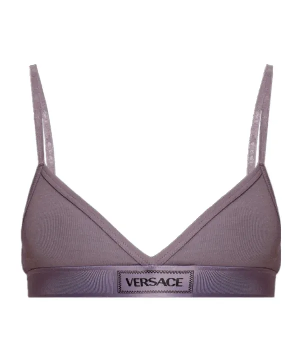 Logo-Patch V-Neck Bra