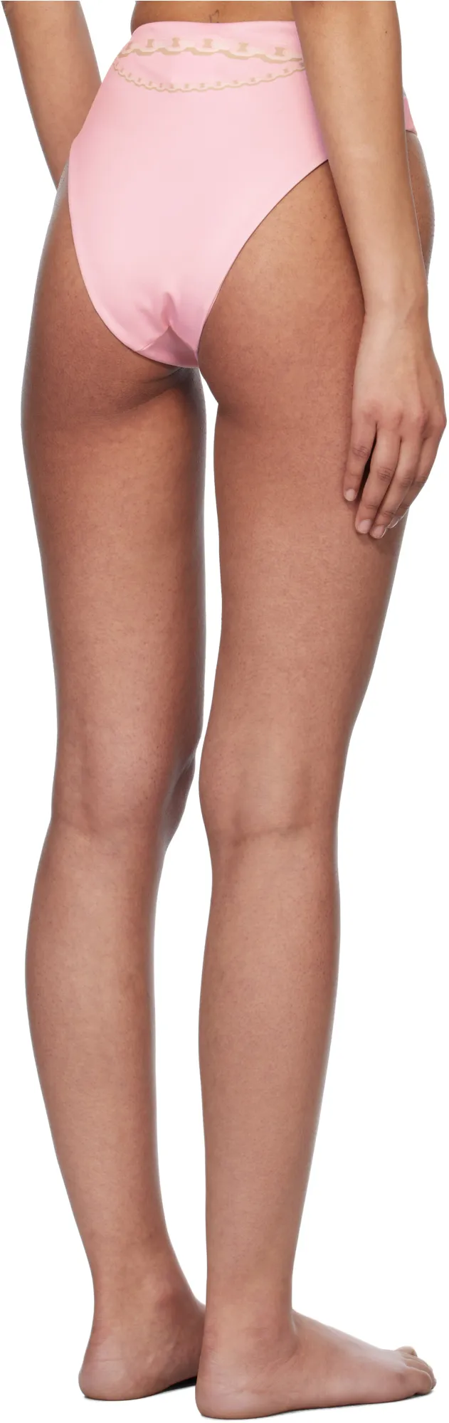 Chain-Print Bikini Bottoms