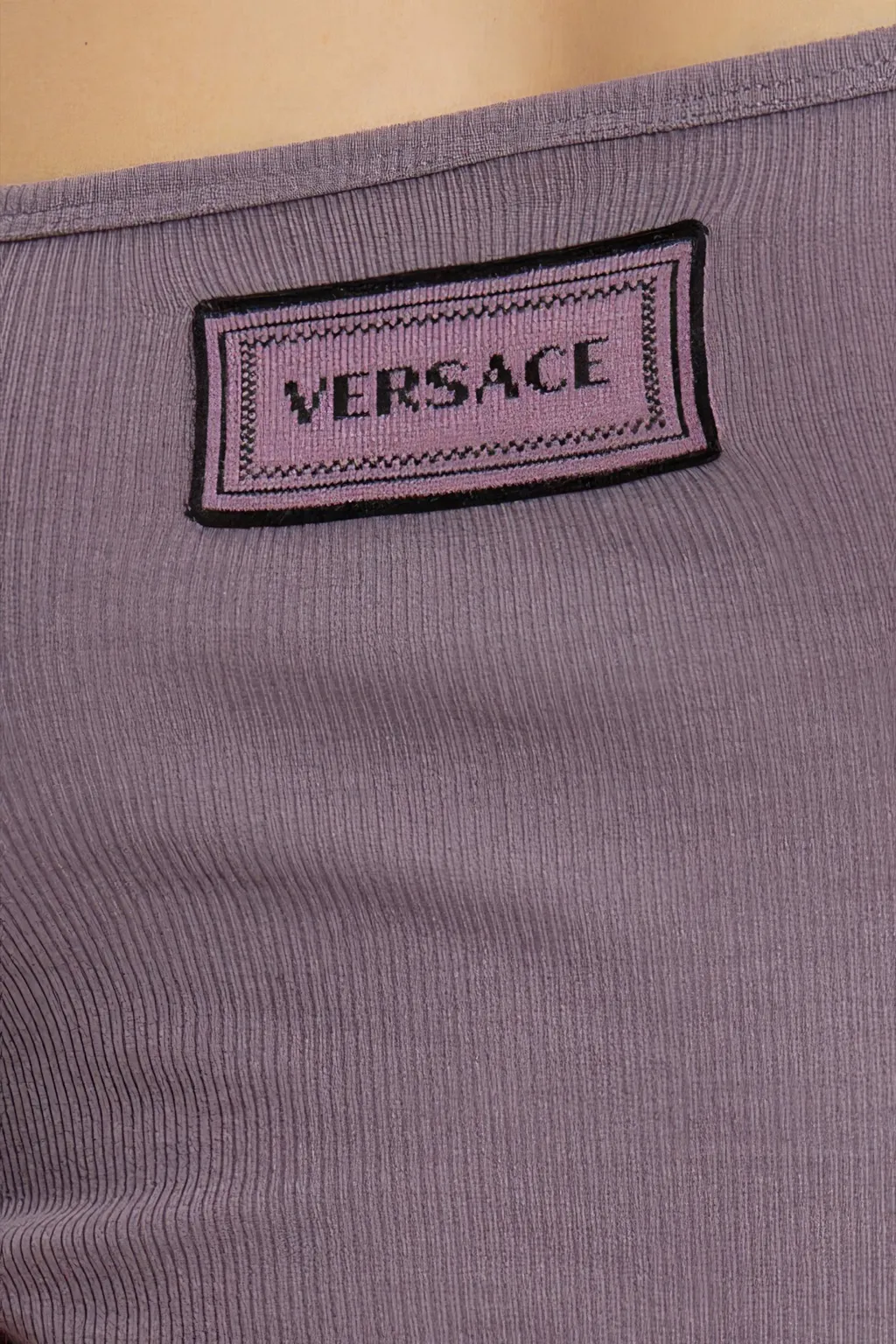 Logo-Patch Ribbed Tank Top