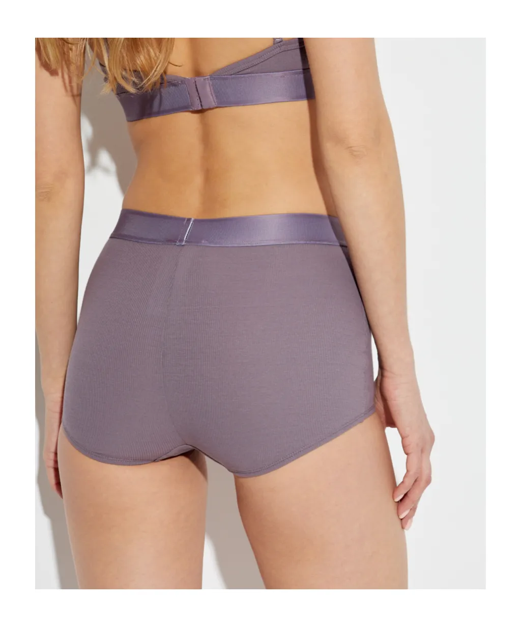 90S Logo-Waistband Ribbed Briefs