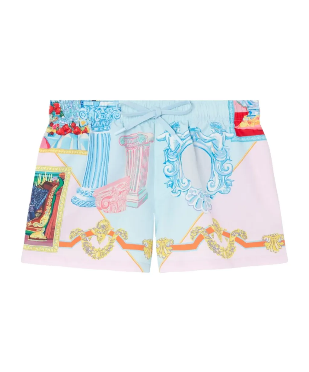 Graphic-Print Swim Shorts