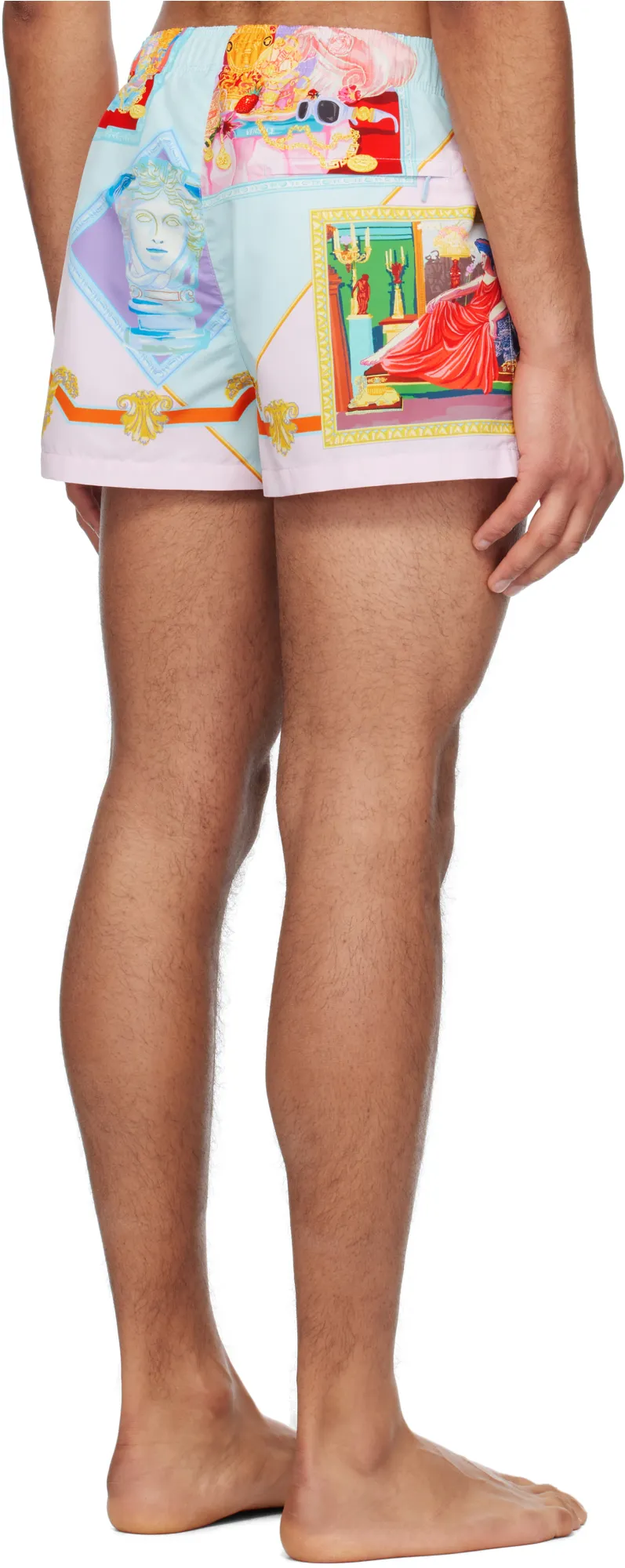 Graphic-Print Swim Shorts