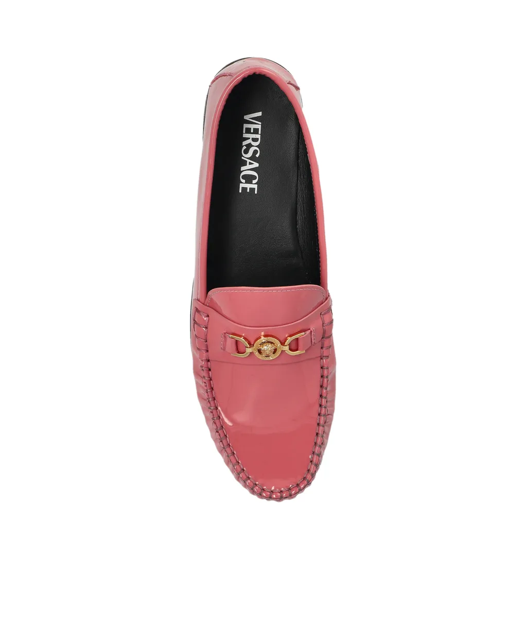 Medusa-Plaque Slip-On Loafers