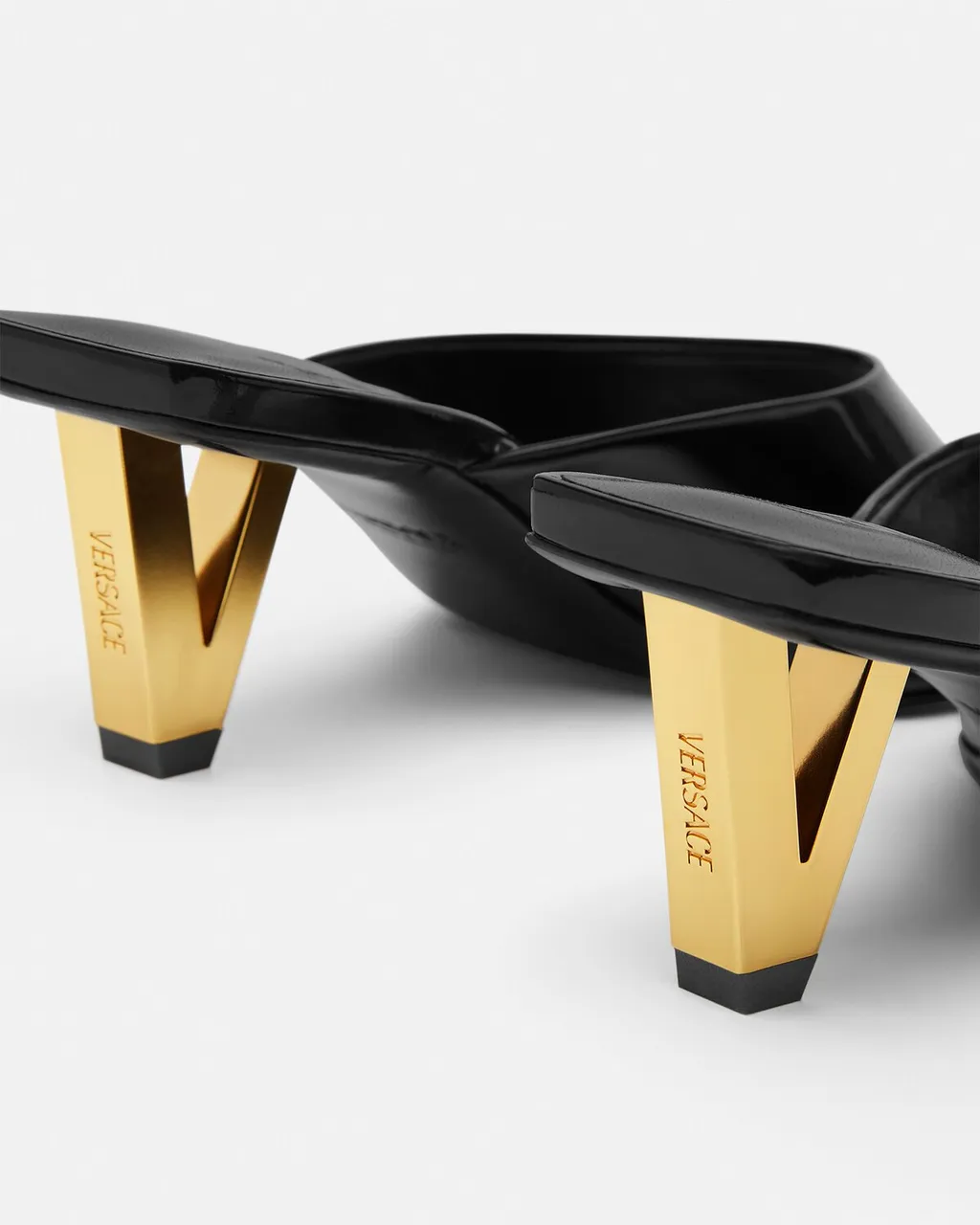 Square-Toe Slip-On Heeled Sandals