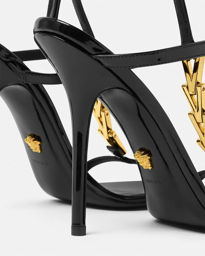 V2025 Chain Square-Toe Sandals