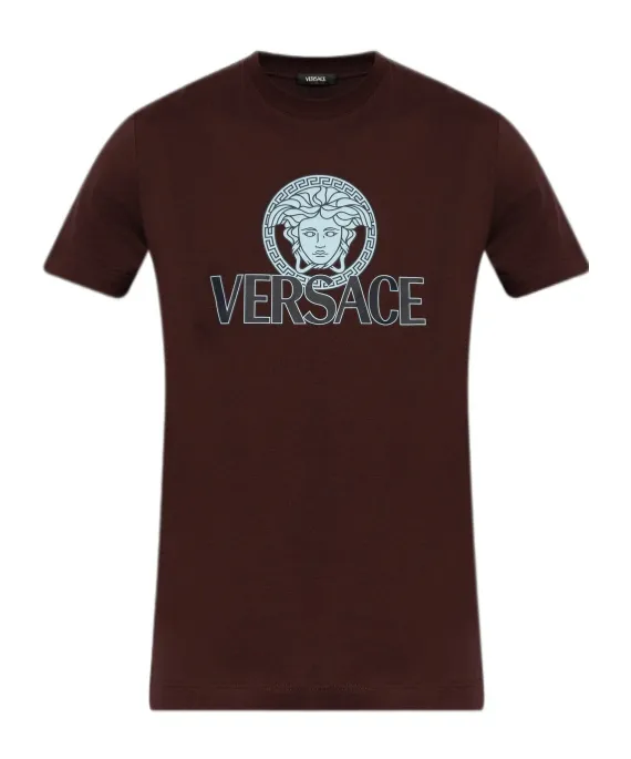 Medusa Head-Printed Crewneck T-Shirt